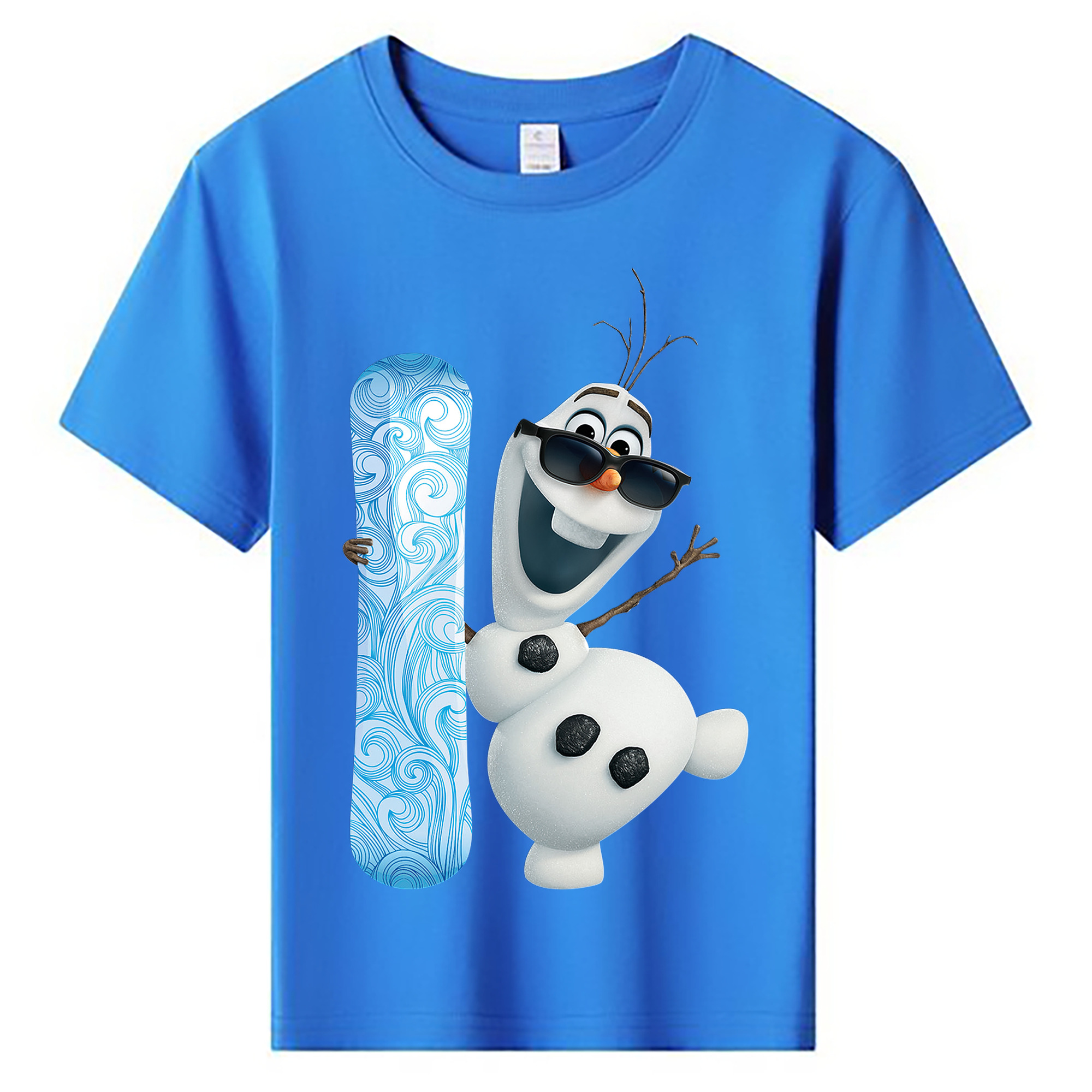 （画像用） アナと雪の女王 アンナ エルサ Frozen Anna Elsa 綿100％キッズTシャツ（フロントプリント）